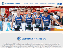 Tablet Screenshot of eschwegertsv.de